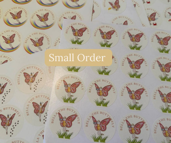 Bella the Butterfly Stickers (Small order)